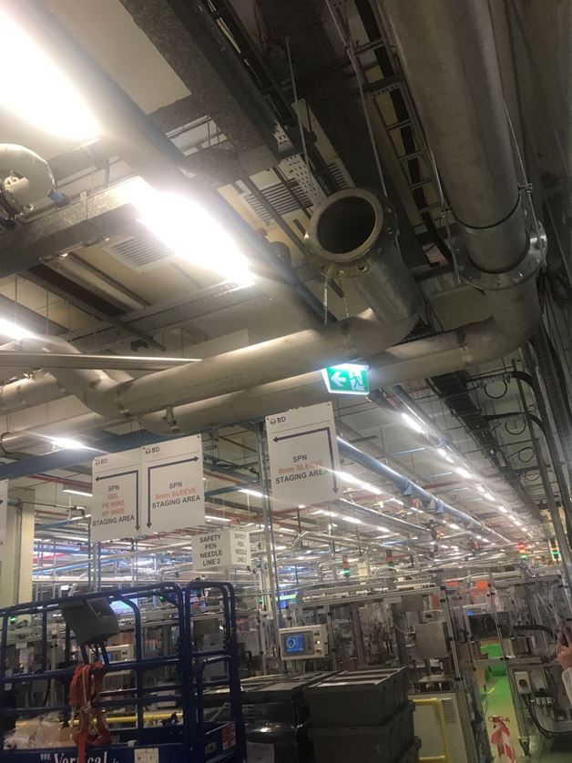 Pipework installed at Becton Dickson Medical in Dun Laoghaire (12)
